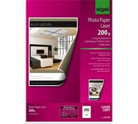 Sigel Lot de 200 Feuilles Imprimante Papier Photo Brillant Double Face Format A4 200 g/m²