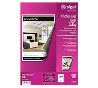 SIGEL Lp341 Papier Photo Laser/Copieur, A4, 135 G, 200 Feuilles