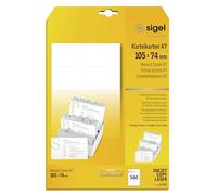 SIGEL Lp701 Lot de 160 Fiches Bristol Pc, 7,4 X 10,5 cm | LP701, lot de 160, 7,4 x 10,5 cm