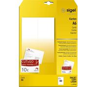 SIGEL LP711 Cartes postales, DIN A6 (105x148 mm), blanc, 80 cartes