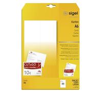 Sigel Cartes postales imprimables LP711 A6 105 x 148 mm Lot de 80