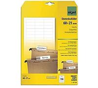 SIGEL LP720 Lot de 156 Étiquettes pour dossiers suspendus, 6 x 2,1 cm, 185 g