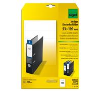 SIGEL Lp734 Lot de 100 Étiquettes pour Classeurs à Dos, 5,3 X 19 cm, 185 G