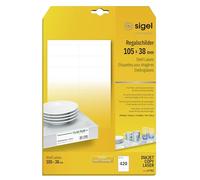 Sigel Étiquettes pour étagère LP783 – 105 x 38 mm, 170 g/m² – 420 unités (30 x 14)