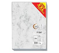 sigel Papier marbré XXL Superpack A4 90 g/m² papier fin gris 250 feuilles