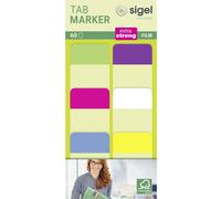 Sigel Marquage adhésif HN203 vert, jaune, rose, bleu, violet, blanc