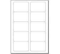 Sigel - Micro-perforé - blanc brillant - 85 x 55 mm - 225 g/m² - 100 carte(s) (10 feuille(s) x 10 cartes de visite G