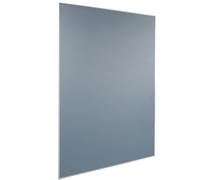 SIGEL MU011 Tableau d’affichage mobile avec cadre en aluminium, utilisable sur les 2 faces, 120 x 180 cm, tissu gris