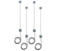 SIGEL MU221 Lot de 4 Séparateur de colonnes "Board Lanes" pour tableaux blancs, Scrum, Kanban, 4 x 160 cm, gris