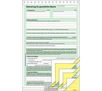 SIGEL MV461/25 Lot de 25 contrats pour espaces commerciaux autocopiants Format A4