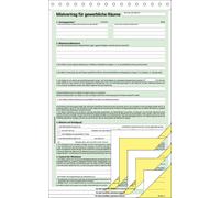 SIGEL MV461 Contrat de location, pour locaux commerciaux, A4, autocopiant, 3 x 2 feuilles