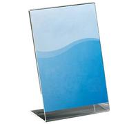SIGEL Porte-infos Pa100 incliné acrylique transparent 11,2 x 7,6 x 3,7 cm - Lot de 10