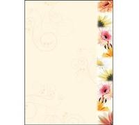 sigel Papier à motif, A4, 90 g/m2, motif 'Flowerstyle' G