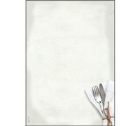 sigel Papier à motif, A4, 90 g/m2, motif 'Menu Dîner' G