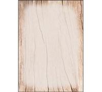 sigel Papier à motif, A4, 90 g/m2, motif 'Wood' G