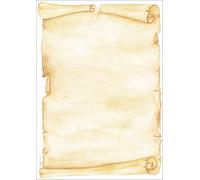 sigel papier design, format A4, 90 g/m2, motif "Parchemin" | DP235, Parchemin, beige, 90 g/m², 50 feuilles