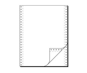 SIGEL Papier listing DIN 24 x 30,50 cm | 32242, 60/57 g, 1000 ensembles LP/SD, 2 plis