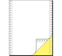 SIGEL - papier listing sans fin, 240 x 12", A4, dupli, 80/57g/m2, copie jaune avec TA, en blanc AC,