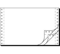 SIGEL - papier listing sans fin, 240 x 6", A5 verticale Triple, 56/53/57 g/m2, en blanc, PL, AC Cont