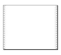Sigel Papier Listing sans Fin 375 X 12" A3 Vertical Simple 70 G/M2 en Blanc Pl Contenu: 2000 Fe