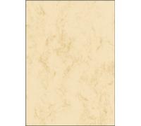 sigel papier marbr‚, A4, 200 g, carton prestige, beige contenu: 25 feuilles (DP191)