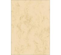 SIGEL papier marbré, A4, 90 g/m2, papier fin, beige