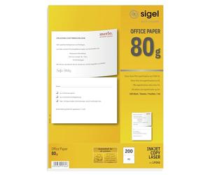 SIGEL Papier multifonction A4 à A5 microperforé | LP202, 100 feuilles, 80 g/m², blanc mat, imprimable recto verso, compatible jet d’encre, laser et photocopie