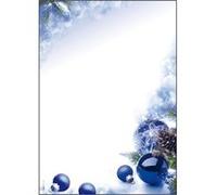 Sigel paquet de 100 feuilles de papier motif de noël bleu format a4 dp034 Bleu G