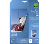 Sigel Photo Paper Top IP720 Papier photo DIN A4 190 g/m² 20 feuille(s) ultra-brillant, imprimable de