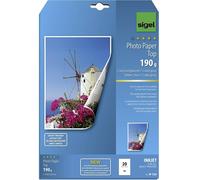 Sigel Photo Paper Top IP720 Papier photo DIN A4 190 g/m² 20 feuille(s) ultra-brillant, imprimable des deux côtés