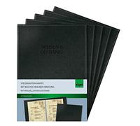 Sigel plates de cartes à anneaux avec livre Vis de reliure 5 Stück schwarz/mit Aufdruck