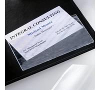 sigel Pochettes pour cartes de visite Vz115 - Lot de 100 autocollantes 9 x 5,5 cm transparent