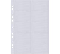 Sigel Pochettes à cartes de visite pour classeur à cartes de visite VZ351 DIN A4 nombre maximum de cartes:200 cartes 10 pc(s)