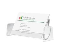 SIGEL Porte-cartes de visite 10,20 x 4,70 cm | VA120, présentoir pour 50 cartes, format 9,7 x 8,5 cm, transparent