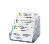 Sigel Porte-Cartes De Visite, En Plastique Dur, Avec 3