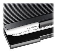 Sigel - Porte-cartes de visite - métal - noir mat G