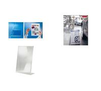 Sigel TA213 TA213 Présentoir de table en forme de L Utilisation pour format de papier: DIN A3 transparent 1 pc(s)