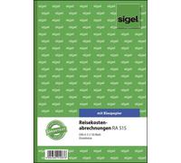 Sigel® RA515 Fiches de frais de déplacement individuel - A5, SD, MP,50 feuilles