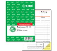 Sigel RE625 Bills (Pack of 2 x 50 Sheets, 1 1 Copy, 1 Items Pack of 1