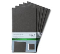 SIGEL RM101 Lot de 5 Porte-additions, 13 x 23 x 1 cm, durable et facile à nettoyer, anthracite