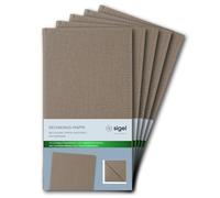 SIGEL RM102 Lot de 5 Porte-additions, 13 x 23 x 1 cm, durable et facile à nettoyer, beige