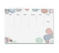 Sigel Rose Inspiration JS101 Sous-main planning hebdomadaire blanc, vert, rose (l x H) 42 cm x 29.7 cm