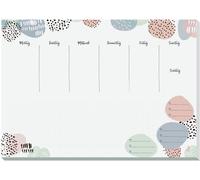 Sigel Rose Inspiration JS101 Sous-main planning hebdomadaire blanc, vert, rose (l x H) 42 cm x 29.7 cm