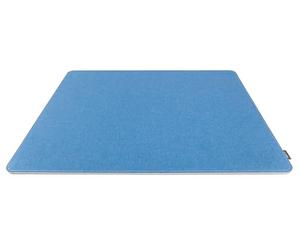 SIGEL SA202 Sous-main, similicuir aspect lin, 60 x 0,7 x 45 cm, bleu clair/gris foncé