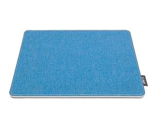 SIGEL SA203 Tapis souris, similicuir aspect lin, 25 x 0,7 x 20 cm, bleu clair/gris foncé