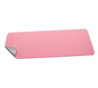 SIGEL SA605 Sous-main - imitation cuir de haute qualité - rose, argenté - double face - 80 x 30 cm