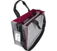 Sigel Sacoche Desk Sharing Bag Bicolor M Feutre synthétique gris, rouge foncé (l x H x P) 36 x 28 x 15 cm Dimension maximale