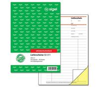 SIGEL SD011 Bons de livraison A5, 2 x 40 feuilles, autocopiants, 1 pièce, en papier durable
