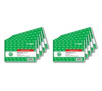 Sigel sd021 Duplicate facture livres "Quittung" ("facture) A6 Imprimé recto et verso avec imprimé de sécurité 2 x 40 feuilles Lot de 10 [Import allemand]