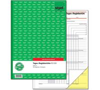 SIGEL SD030 Rapports journaliers/de régie, 1ère et 2ème feuilles imprimées, A4, autocopiant, 2 x 40 feuilles